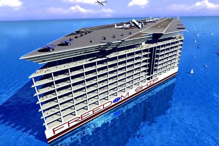 Este es el plan Detrás de una ciudad flotante increíblemente ambiciosa Llamada Freedom Ship