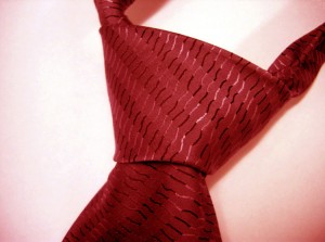 el nudo de la corbata