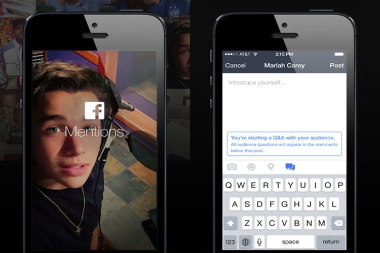Mentions, sólo para Famosos, un nuevo App iOS de Facebook