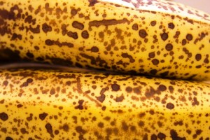 Bananas con manchas oscuras