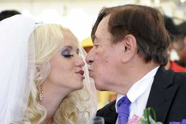 Multimillonario de 81 se casa con ex enfermera de 24