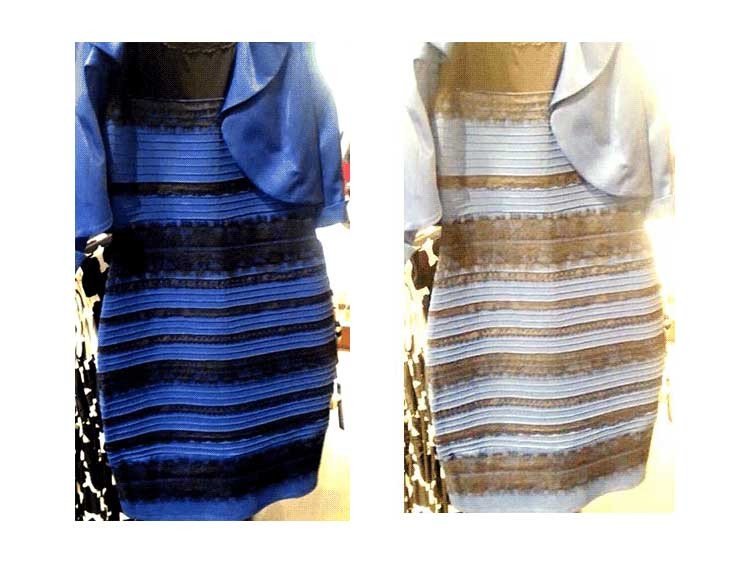 ¿Qué colores usted ve en estos vestidos?
