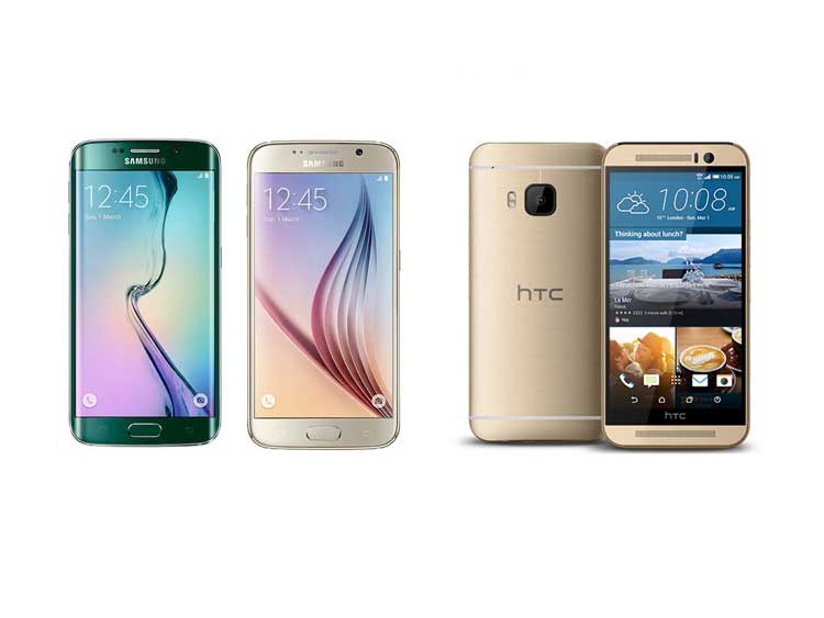 samsung galaxy s6 s6 edge htcs one m9