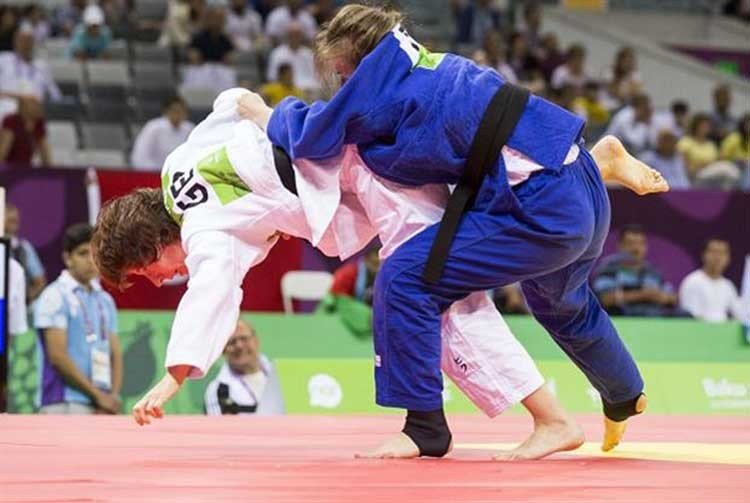 Atletas de judo ciegos