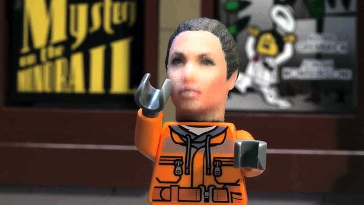 Su cara puede estar impresa en 3D de un LEGO