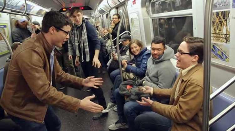 Viaje en el tiempo en el metro de Nueva York