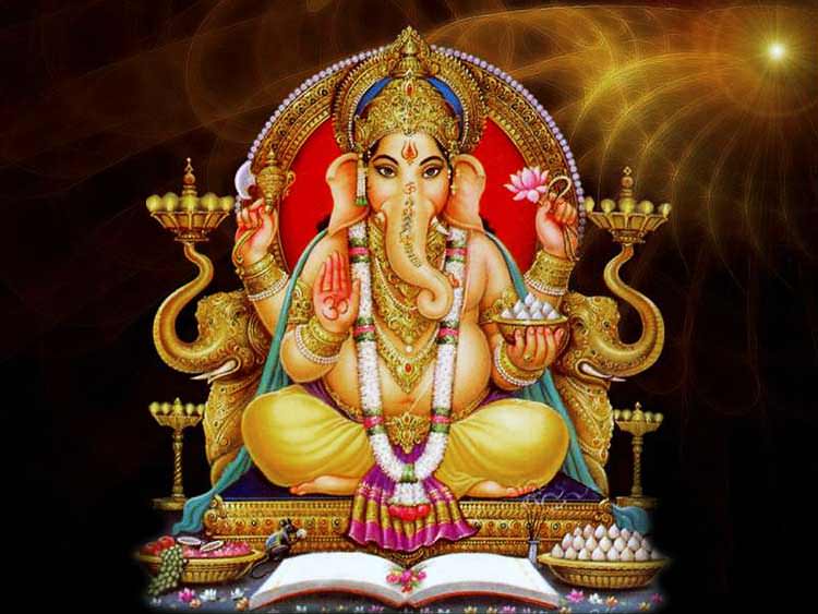 Diosa hindú rodea la tierra en la estación espacial