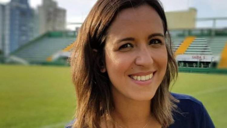 Primera reportera en llegar a la zona del accidente