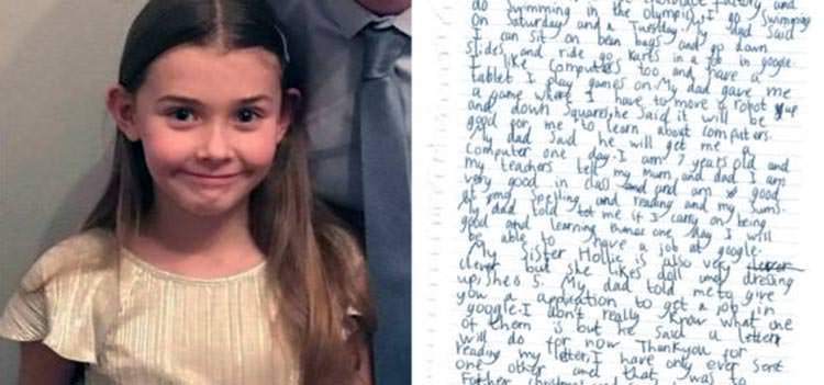 Con 7 años de edad, aplica para trabajar en Google