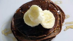 Panqueques de chocolate con proteínas - deliciosos